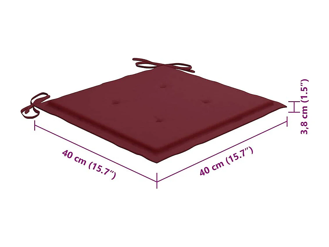 Sillas de jardín plegables 8 unidades y cojines madera maciza acacia