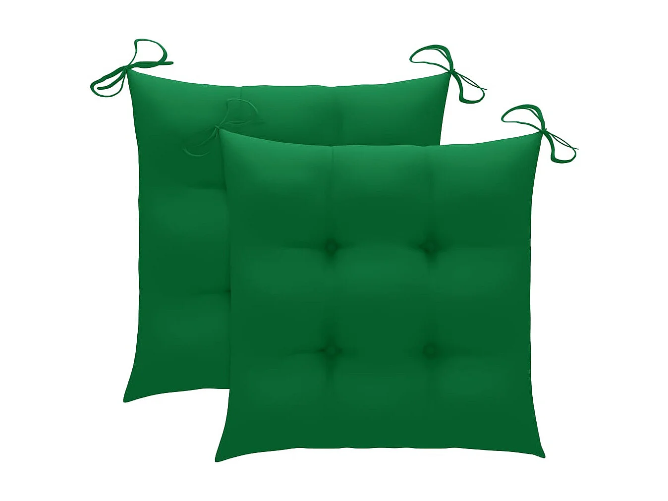 Chaises de jardin avec coussins 2 pièces Acacia solide et acier