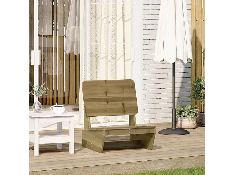 Chaise de jardin 60x64x70,5 cm bois de pin imprégné