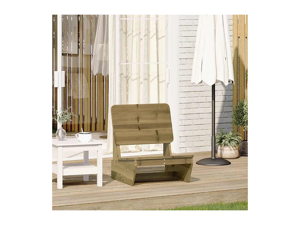 Chaise de jardin 60x64x70,5 cm bois de pin imprégné