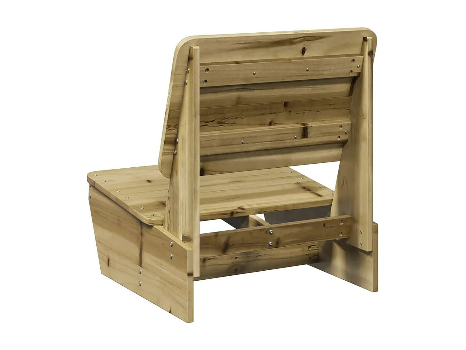 Silla de jardín madera de pino impregnada 60x64x70,5 cm