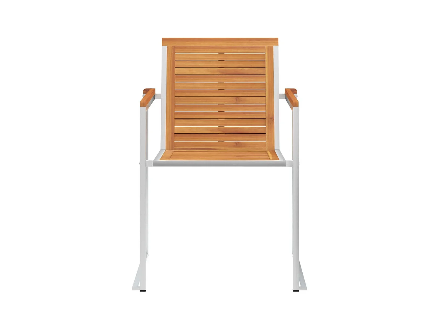 Tuinstoelen 2 stukkenmet kussens massief acaciahout en staal