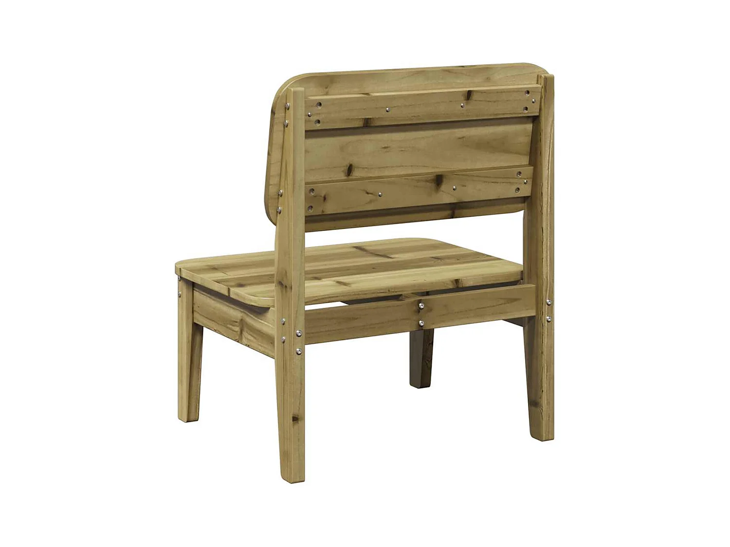 Chaise de jardin 60x52,5x72 cm bois de pin imprégné