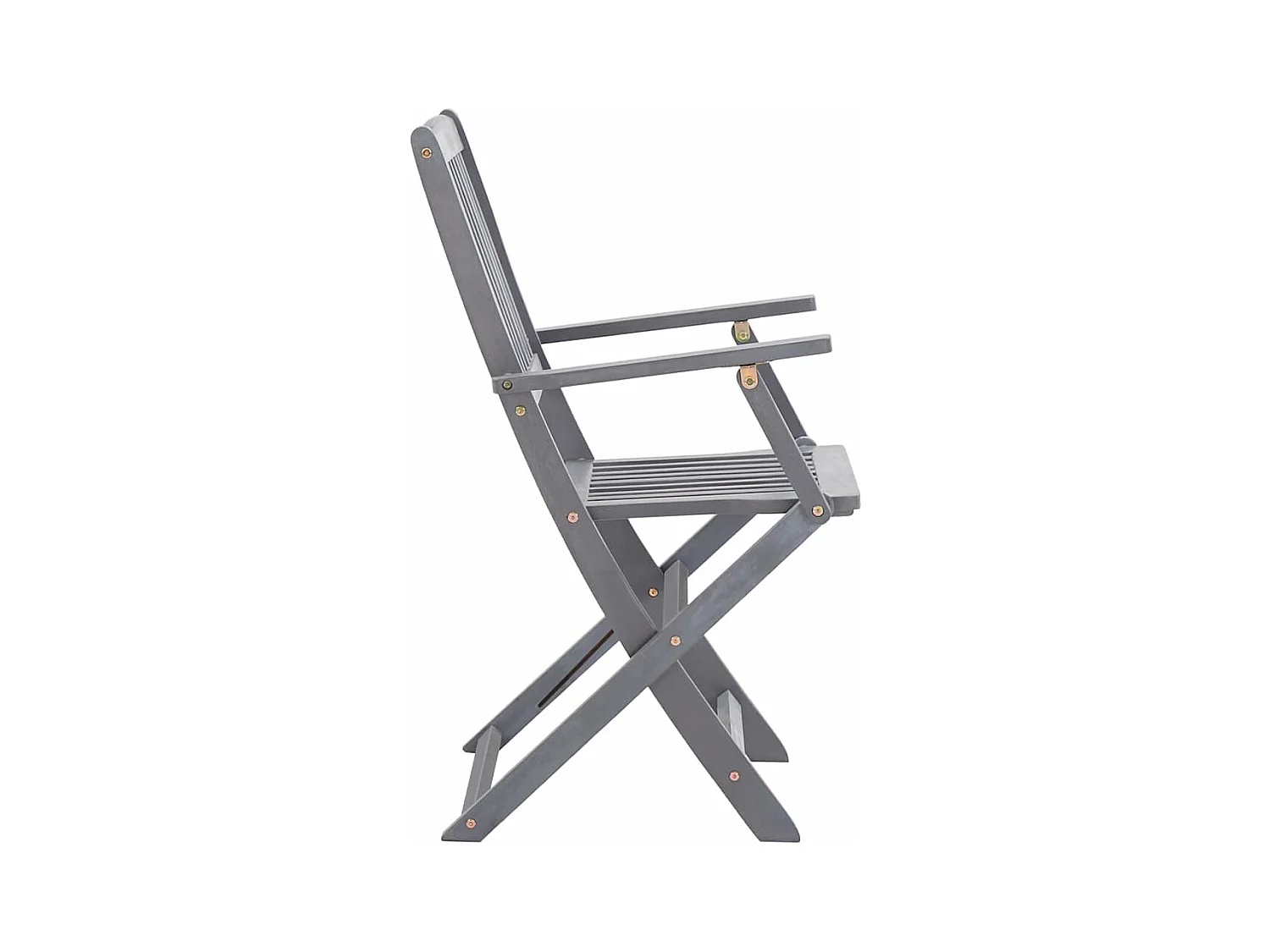 Chaises pliables d'extérieur 4 pièces avec coussins Bois d'acacia