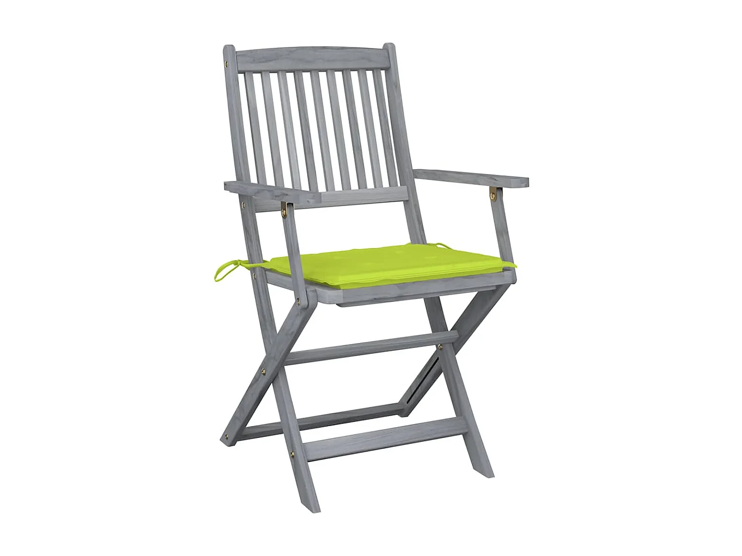 Chaises pliables d'extérieur 4 pièces avec coussins Bois d'acacia