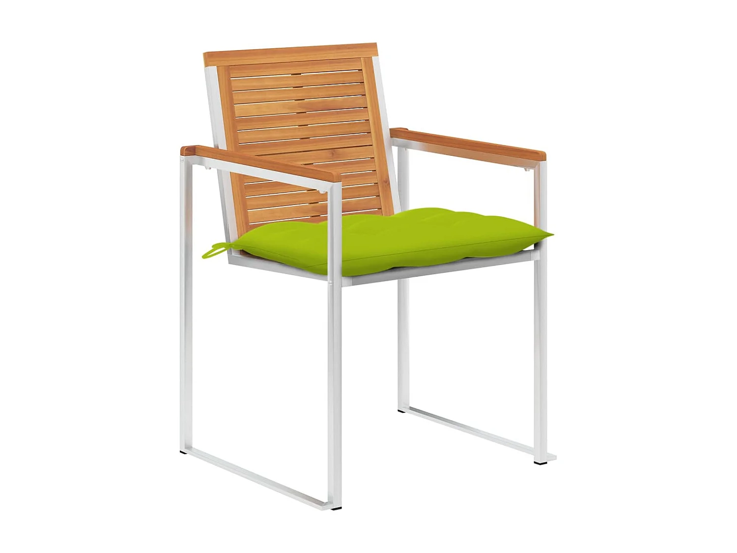 Chaises de jardin 8 pièces avec coussins Bois d'acacia solide
