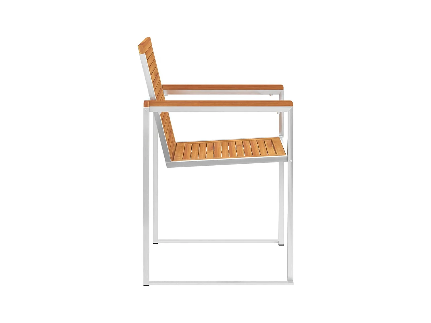 Chaises de jardin 4 pièces avec coussins Bois d'acacia massif