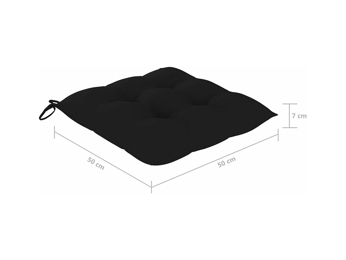 Chaises de jardin 8 pièces avec coussins Bois d'acacia solide