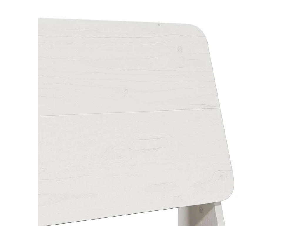 Chaise de jardin blanc 60x64x70,5 cm bois de pin massif