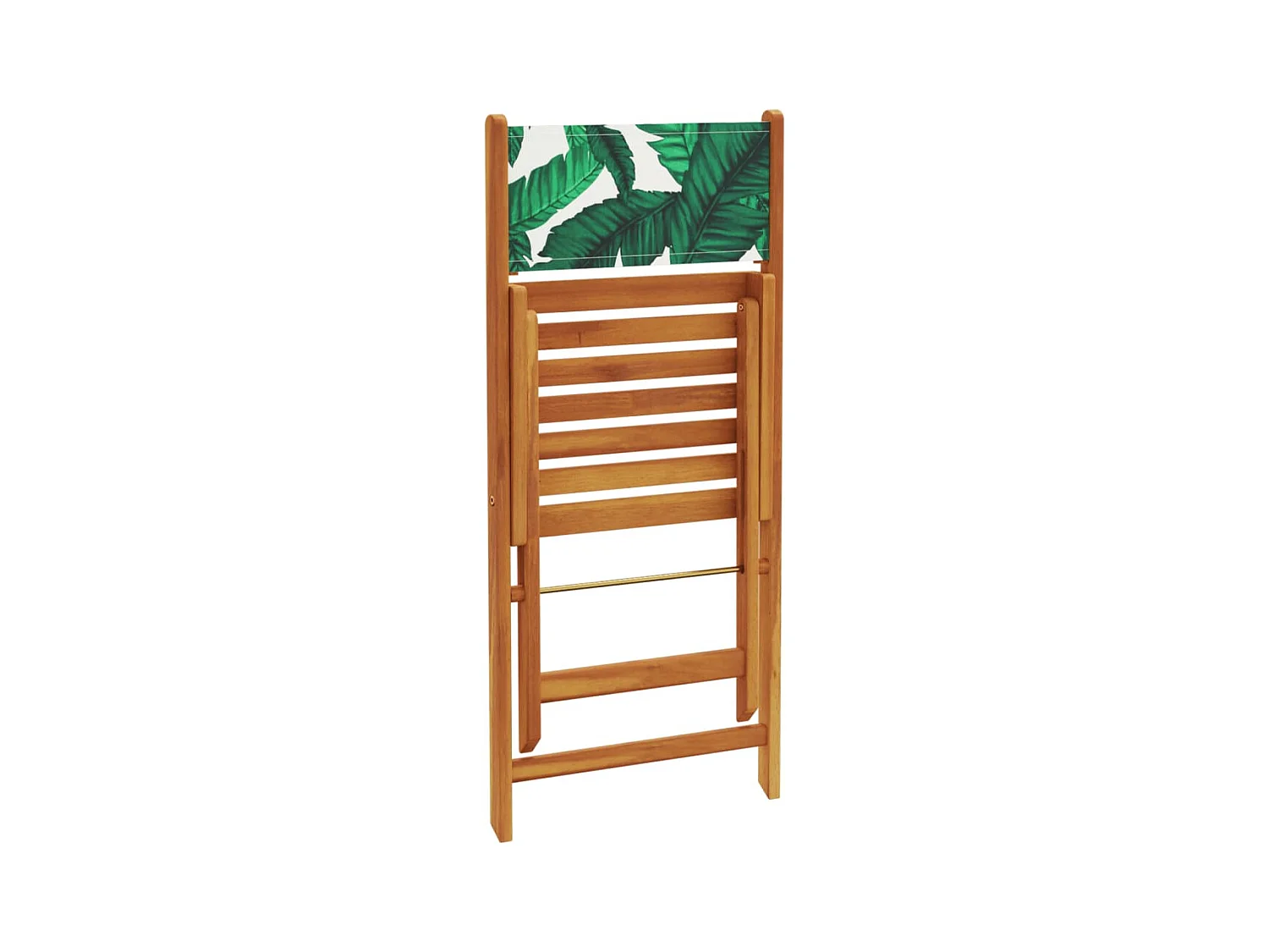 Chaises de jardin pliantes lot de 4 vert tissu et bois massif