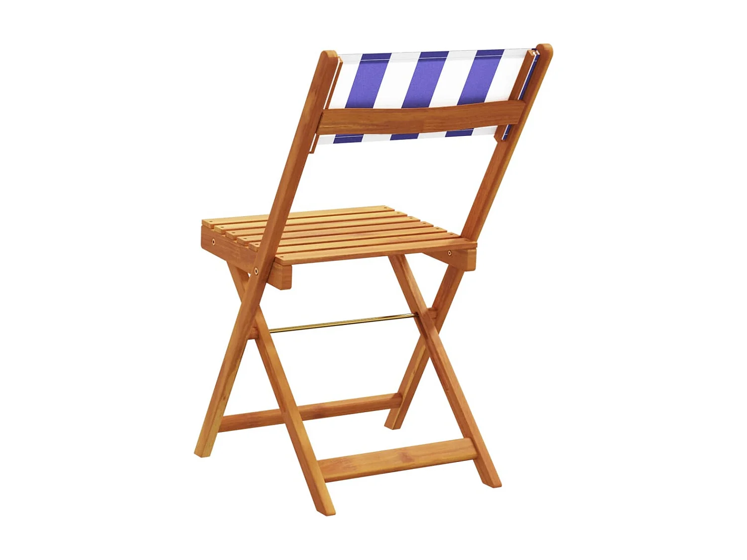 Chaises de jardin pliantes lot de 8 tissu et bois massif