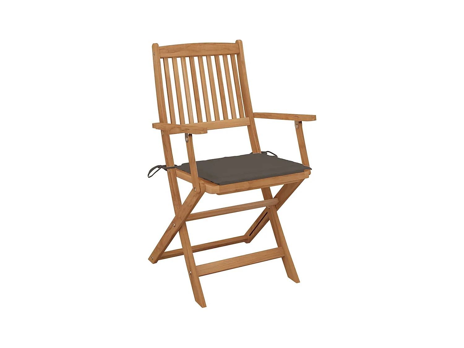 Chaises pliables d'extérieur avec coussins 8 pièces Bois d'acacia