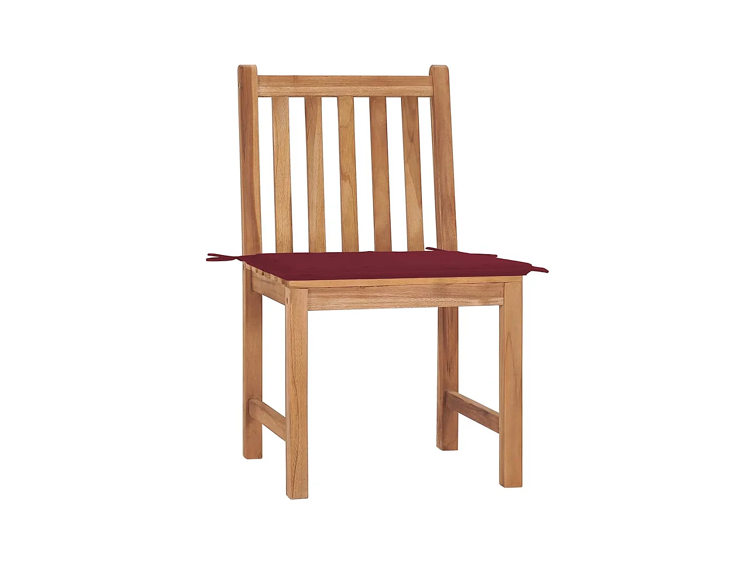 Tuinstoelen 2 stukkenmet kussens massief teakhout