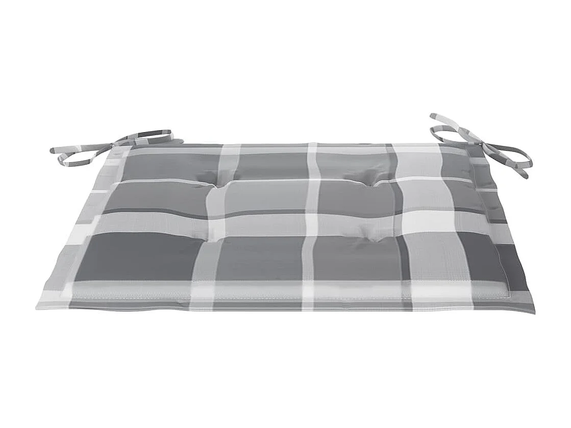 Chaises de jardin 8 pièces avec coussins Bois de teck massif