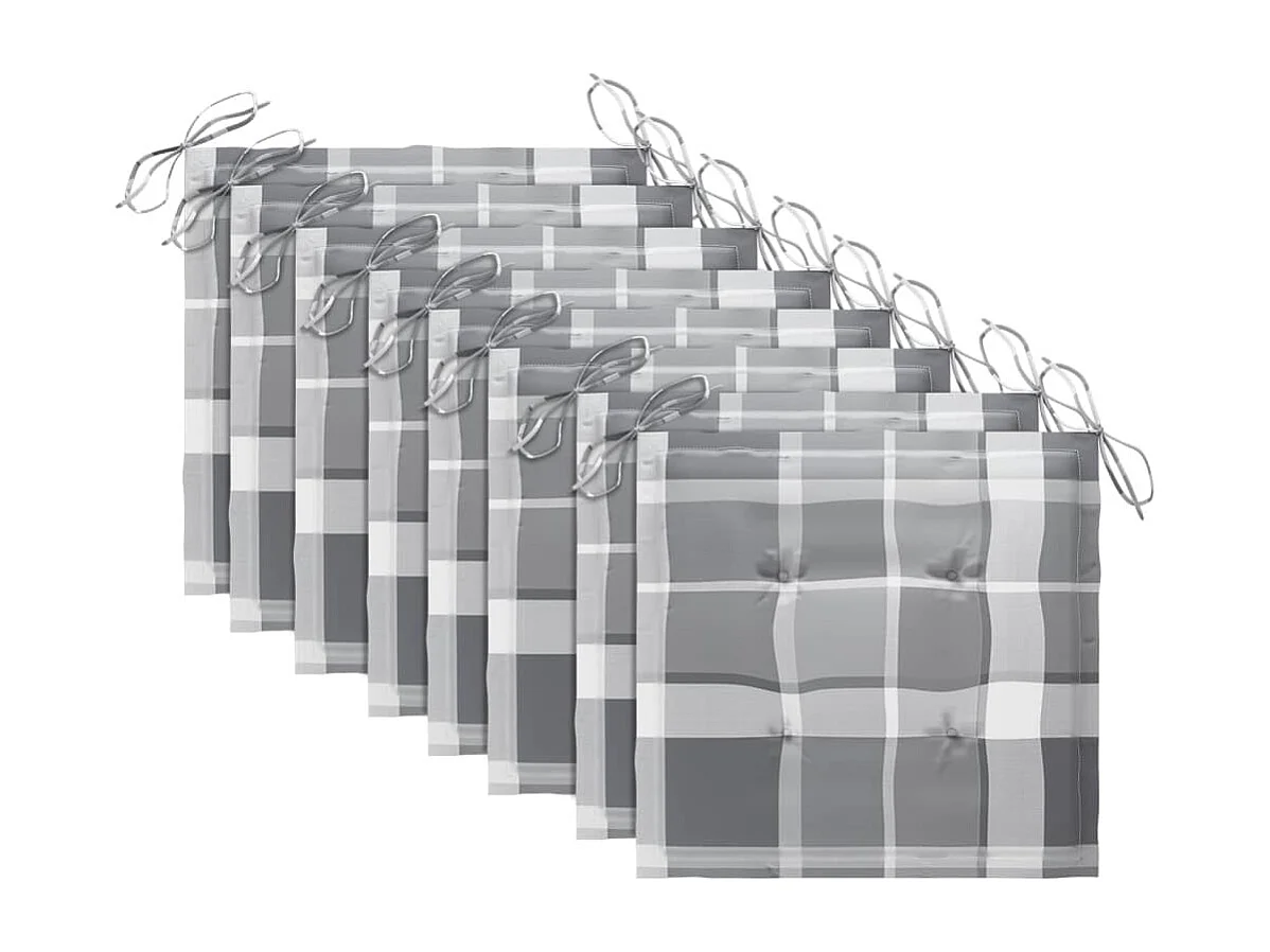 Sillas de jardín y cojines 8 unidades madera maciza de acacia