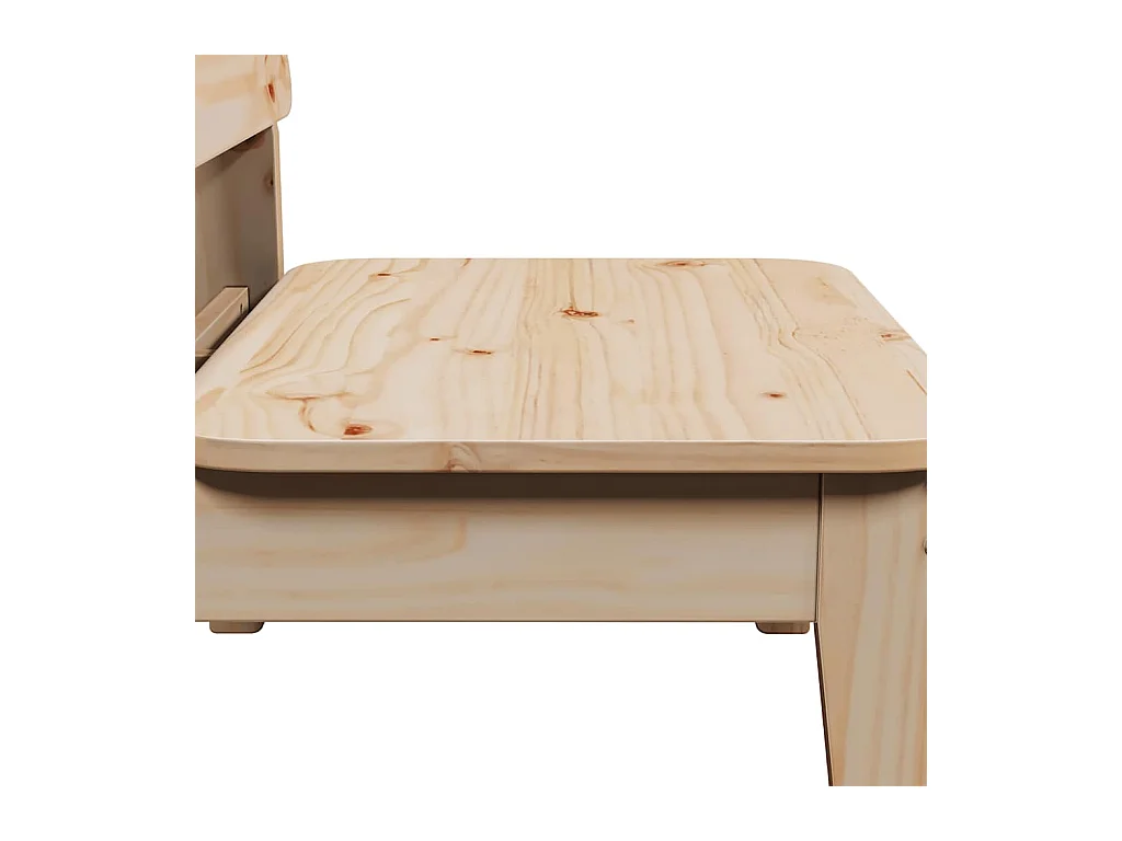 Chaise de jardin 60x52,5x72 cm bois de pin massif