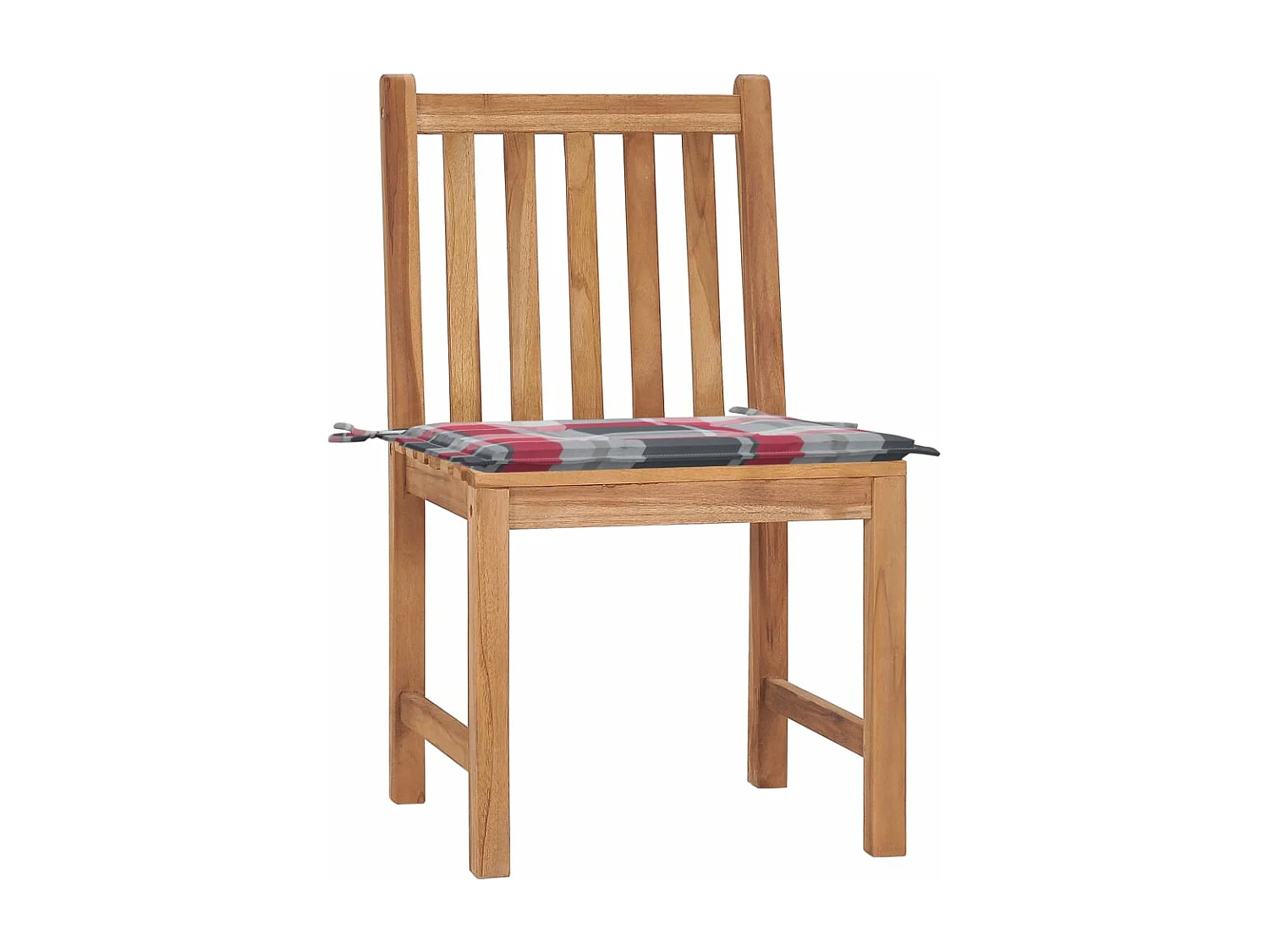 Tuinstoelen 2 stukkenmet kussens massief teakhout