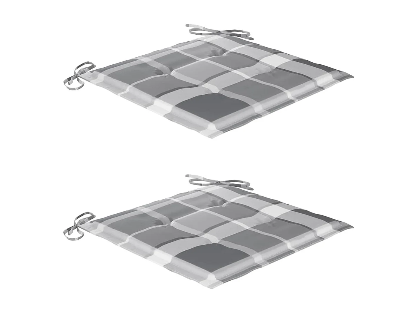 Chaises pliables d'extérieur 2 pièces avec coussins Bois d'acacia