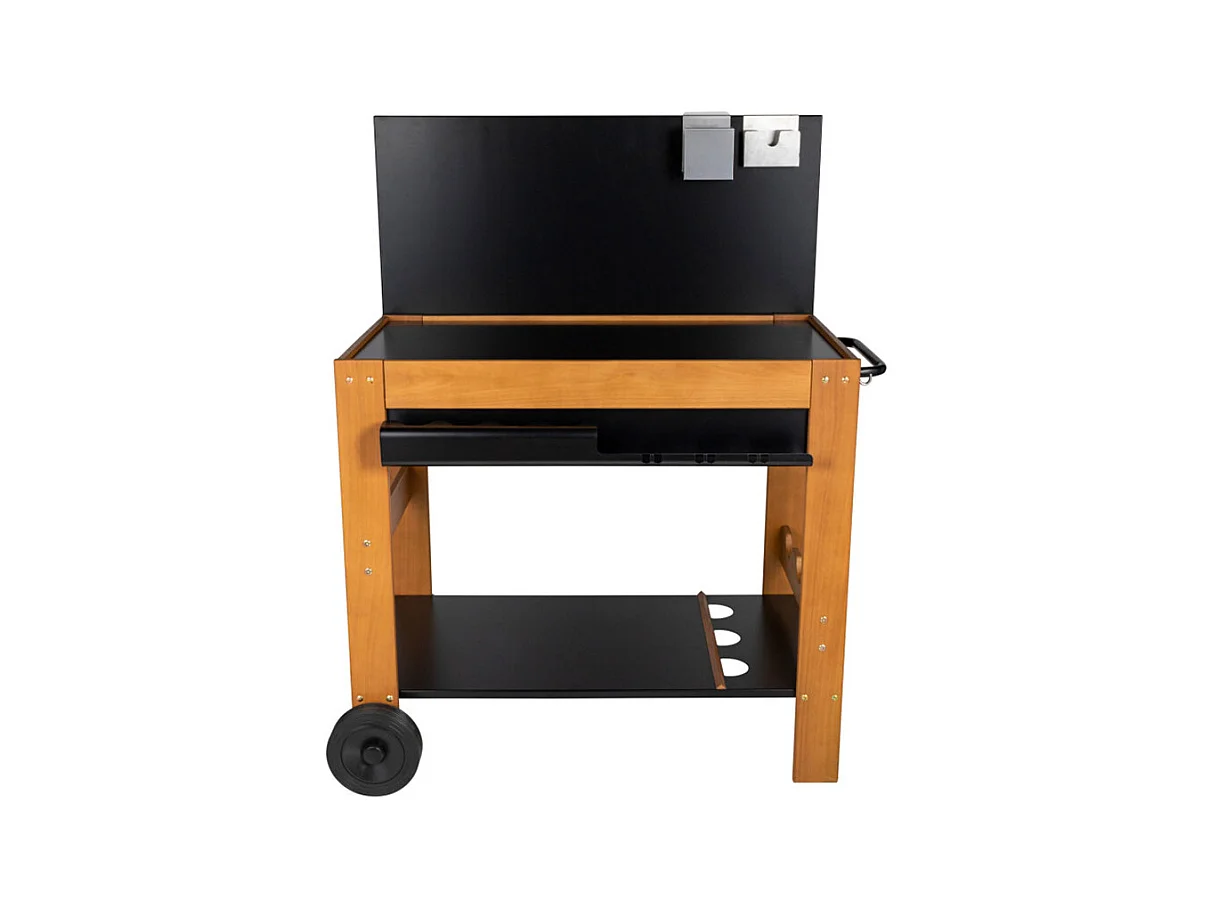 Chariot pour plancha en bois Halong - Somagic