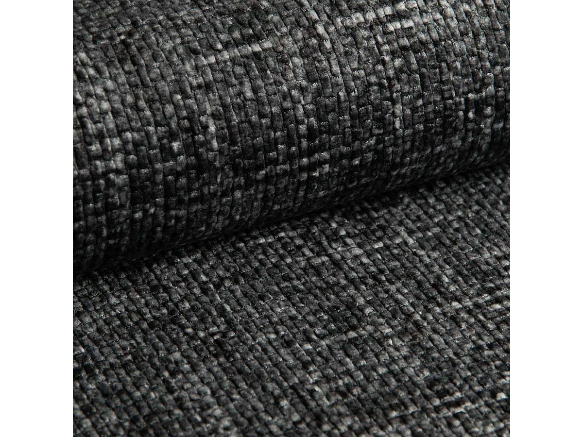 Canapé U convertible 4 places avec coffre Lazare Gris foncé