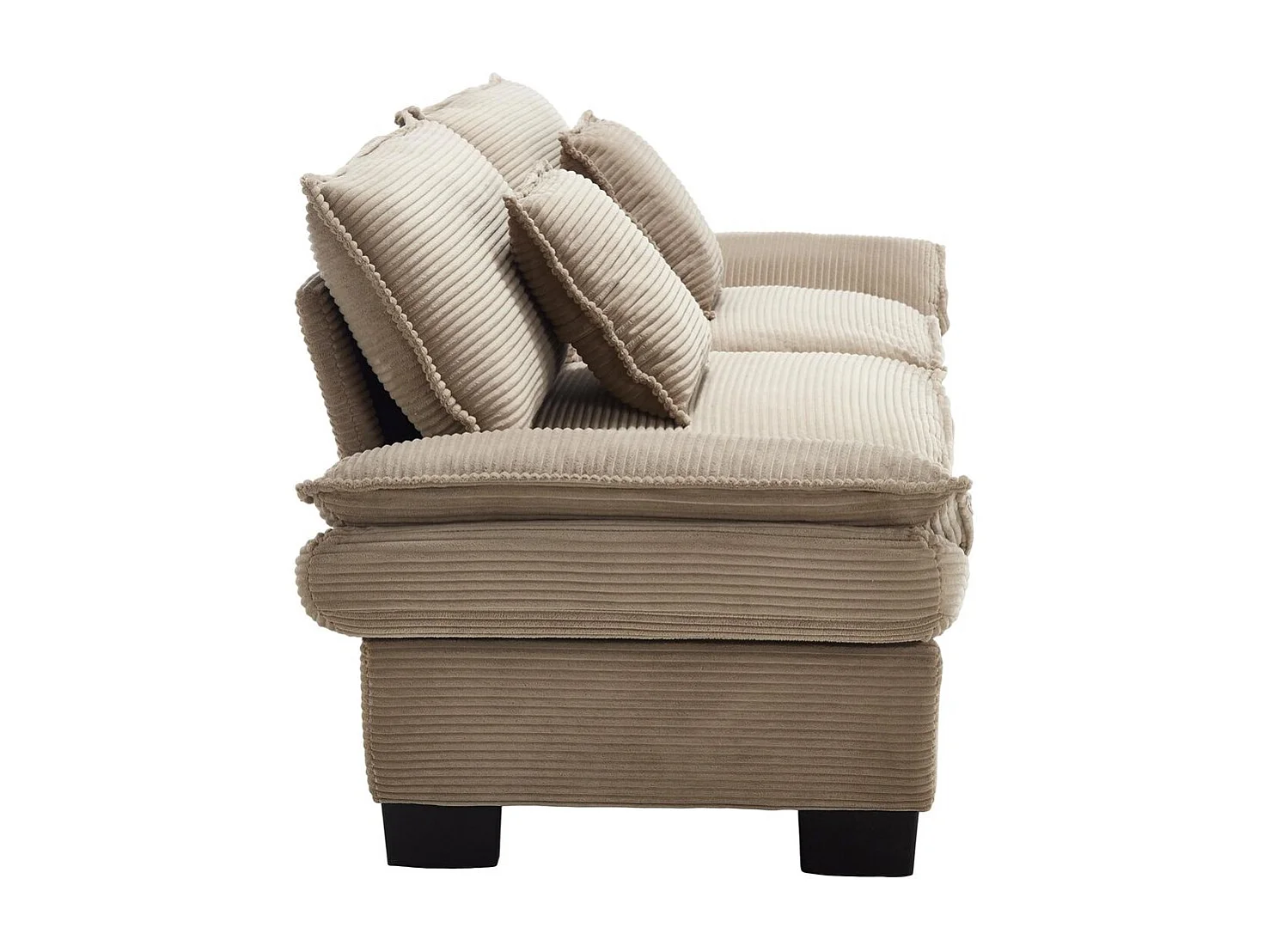 Canapé droit double moderne avec un matelas un coussin suffisant confortable mais spacieux kaki