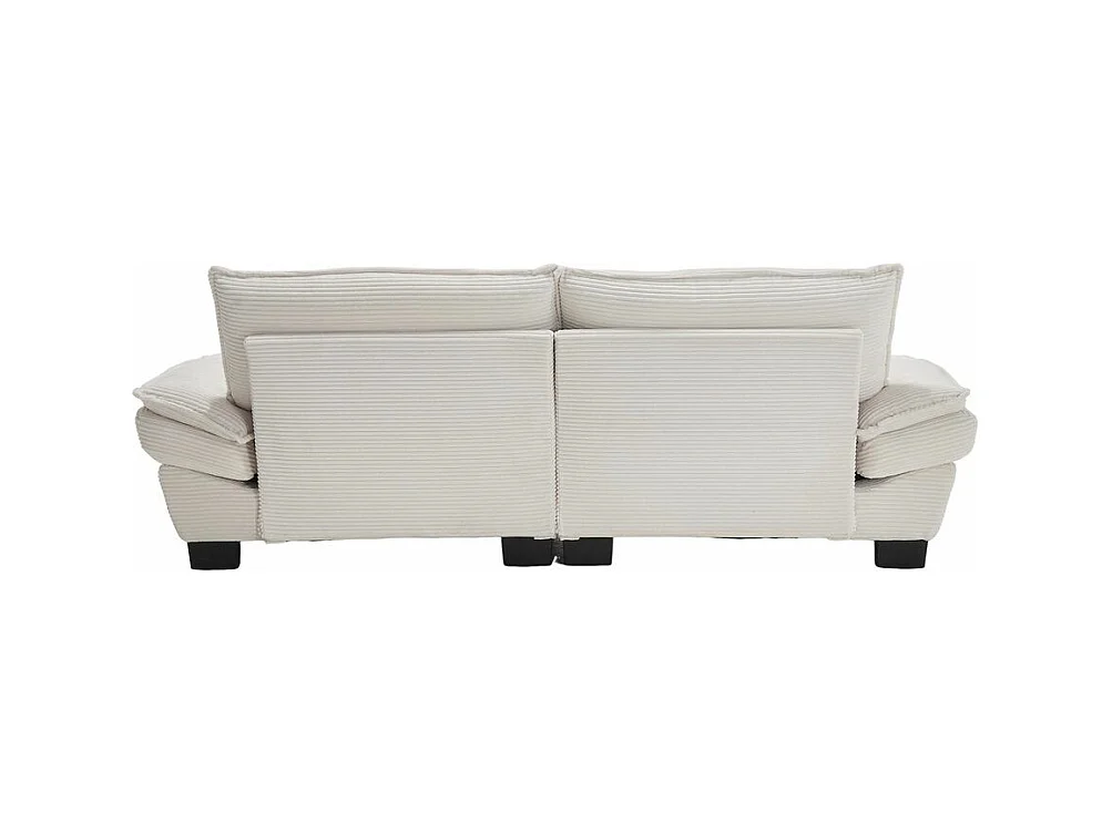 Canapé droit double moderne avec un matelas un coussin suffisant confortable mais spacieux beige