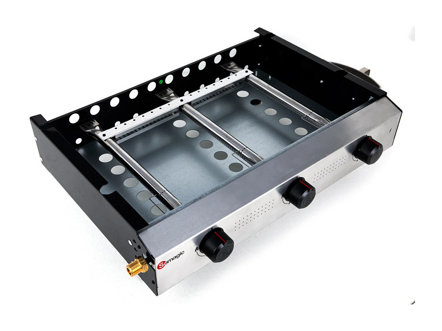 Plancha à gaz à poser 3 brûleurs ANETO - SOMAGIC