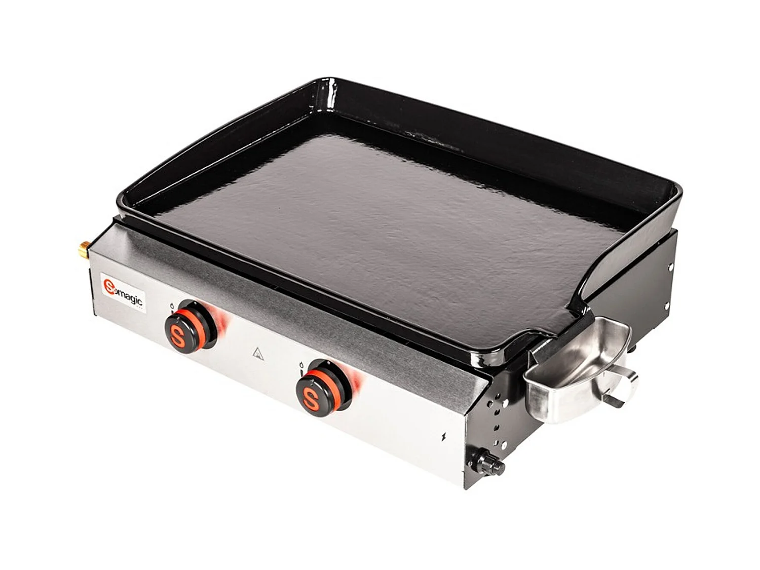 Plancha à gaz à poser 2 brûleurs DONASTIA - SOMAGIC