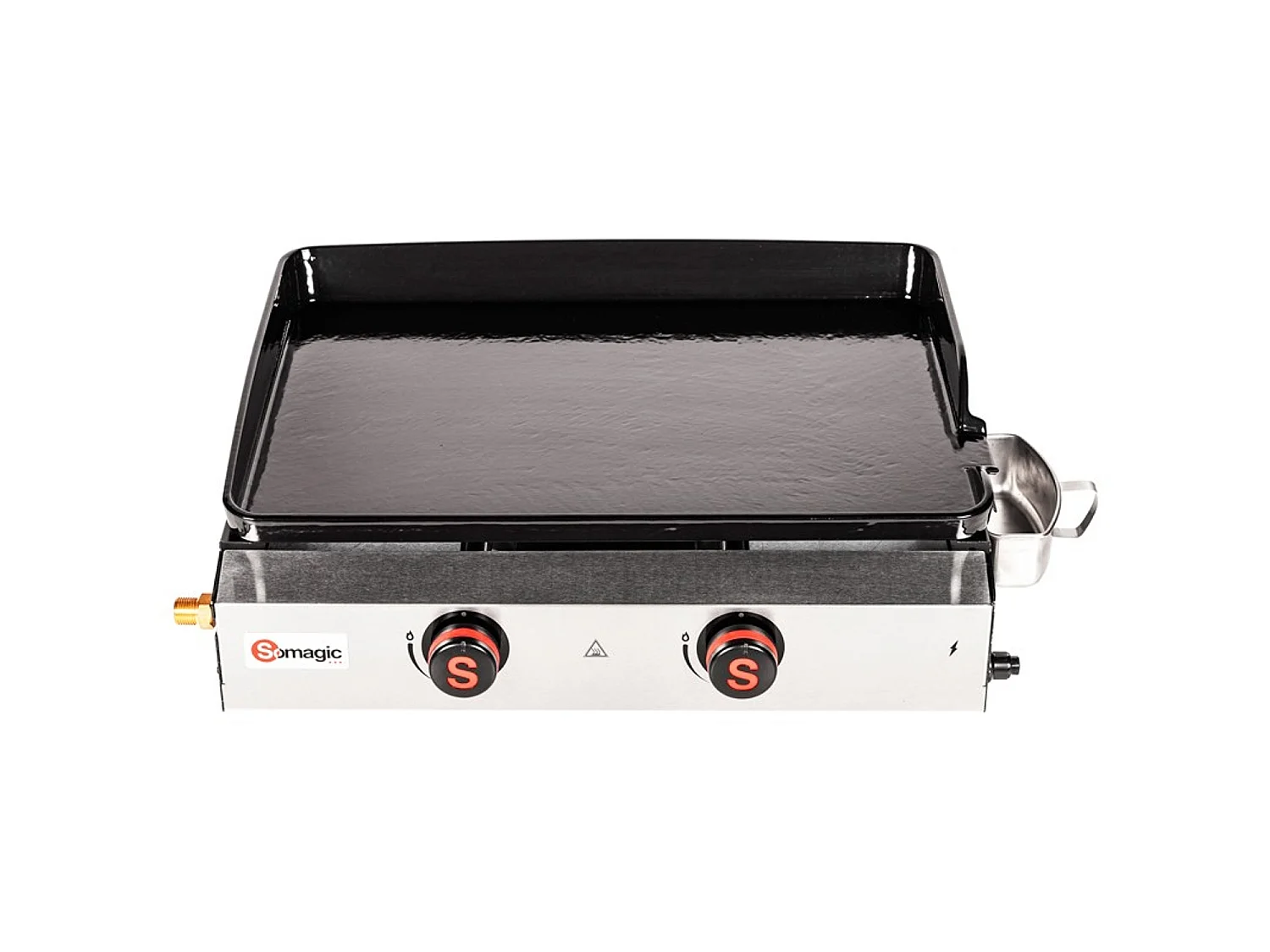 Plancha à gaz à poser 2 brûleurs DONASTIA - SOMAGIC