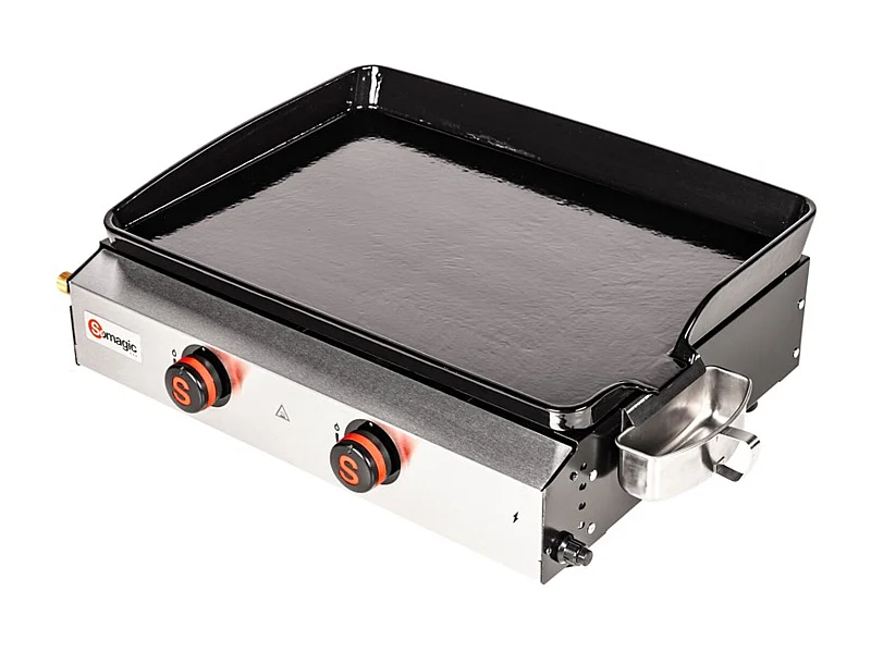 Plancha à gaz à poser 2 brûleurs DONASTIA - SOMAGIC