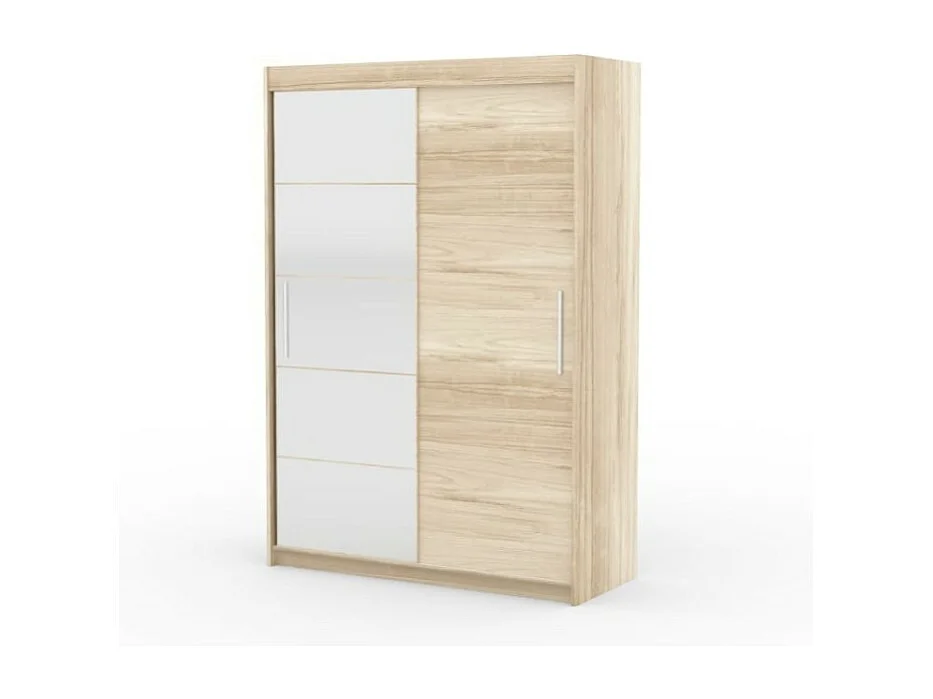 Armoire Etta (150cm)/portes coulissantes/miroir/Sonoma