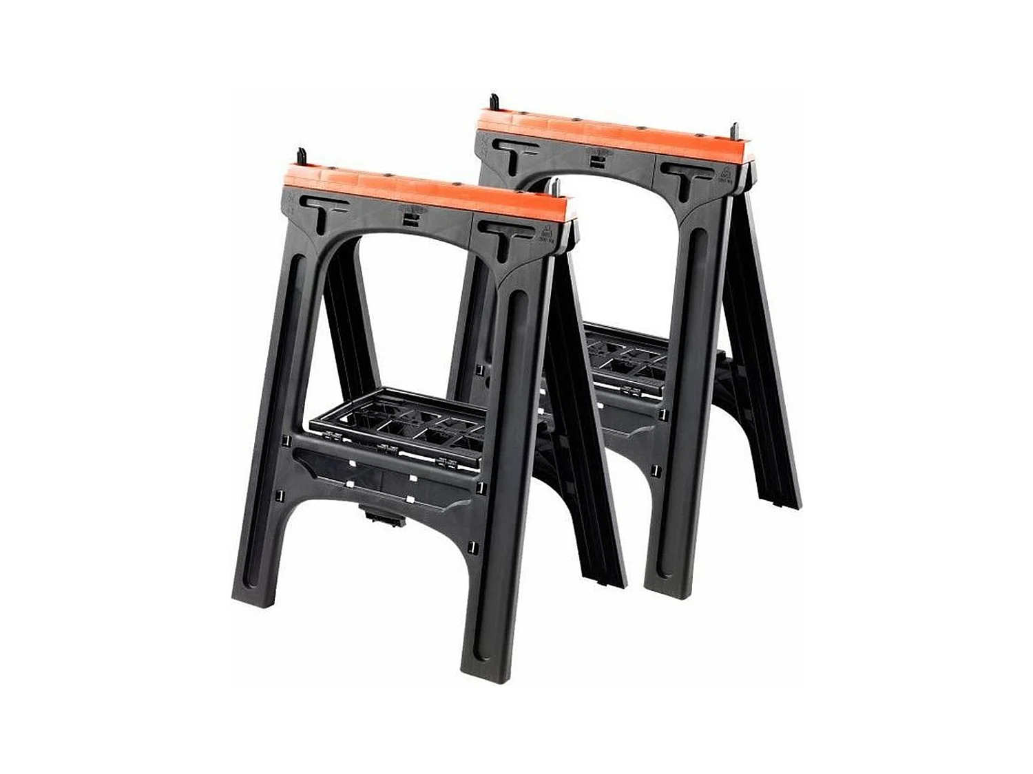 2 Klappböcke 60 x 10 x 80 cm, maximale Belastung 200 kg