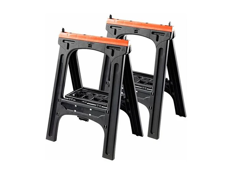 2 tréteaux pliants 60 x 10 x 80 cm charge maximale 200 kg