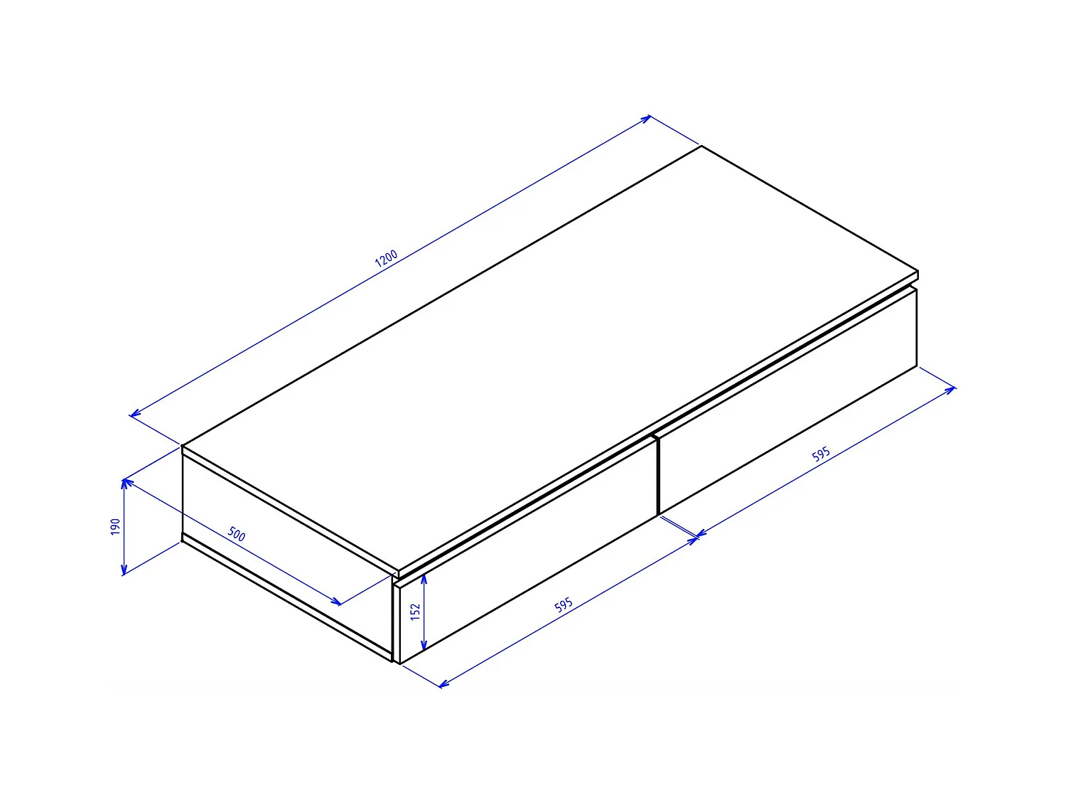 Coiffeuse avec bureau 2 tiroirs - 120 cm - grège - BEMMI