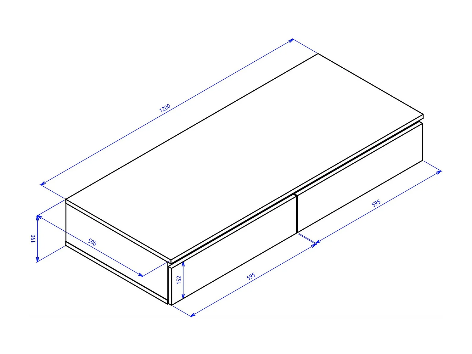 Coiffeuse avec bureau 2 tiroirs - 120 cm - grège - BEMMI