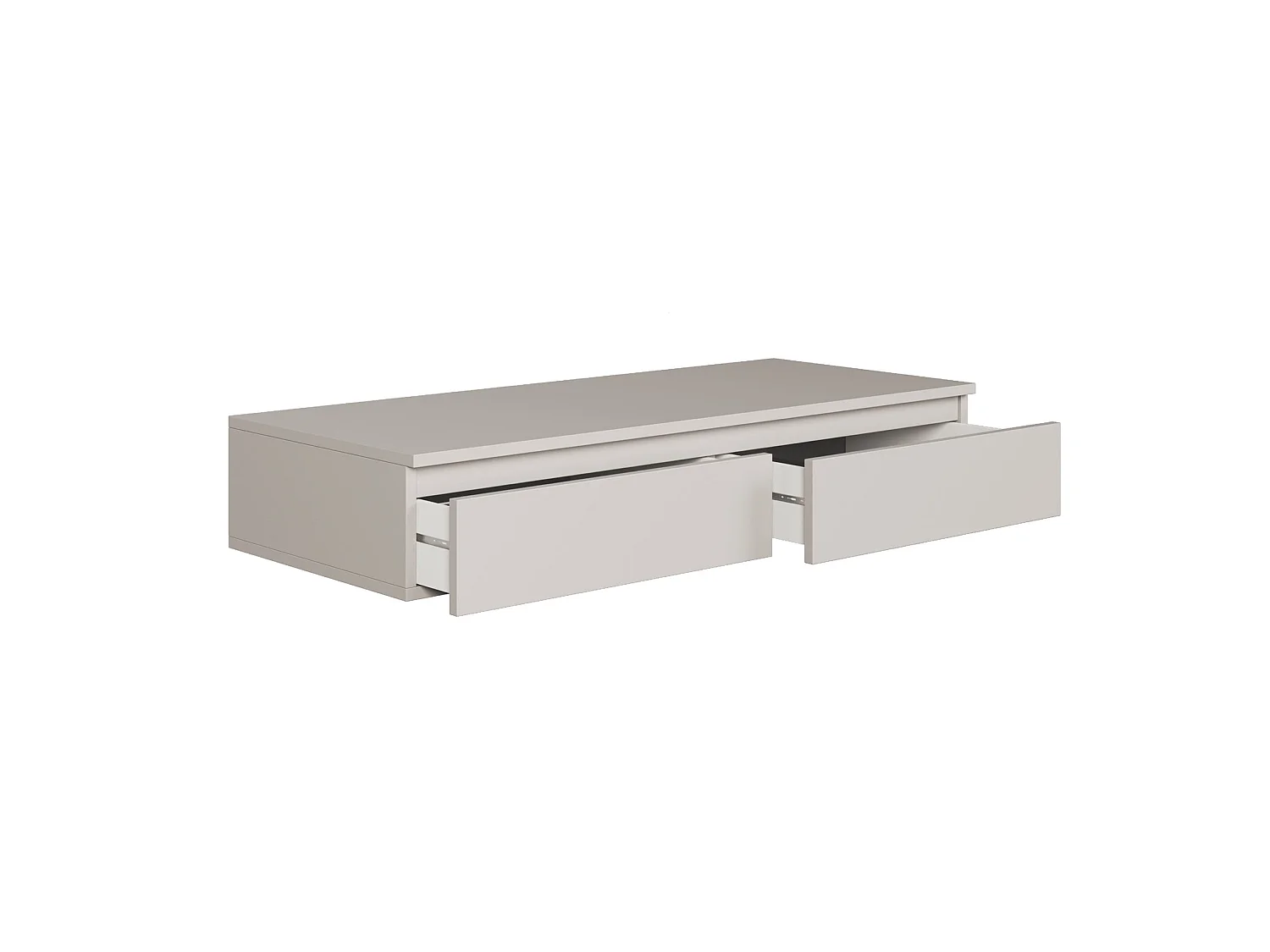 Tocador con scrivania e 2 cassetti -120 cm -greige -BEMMI