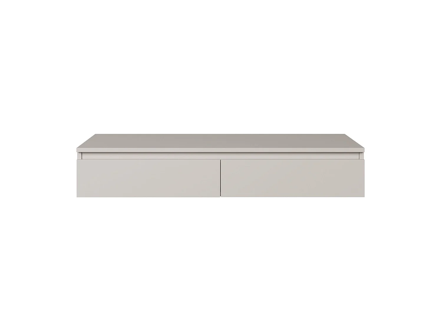 Tocador con scrivania e 2 cassetti -120 cm -greige -BEMMI