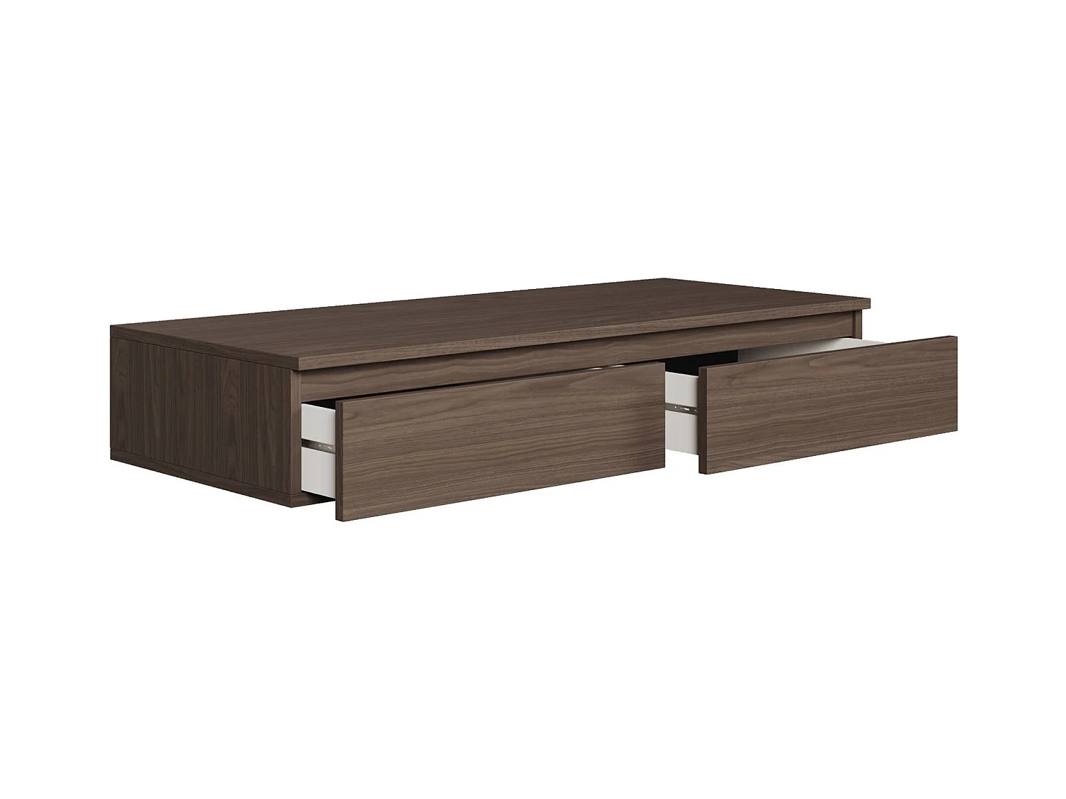 Coiffeuse avec bureau 2 tiroirs - 120 cm - noyer du Wisconsin- BEMMI