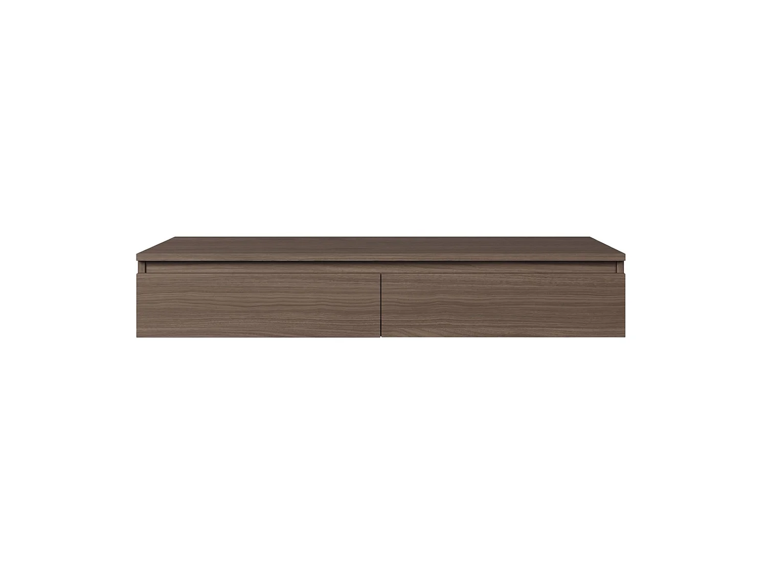Coiffeuse bureau avec 2 tiroirs - 120 cm - noyer du Wisconsin- BEMMI