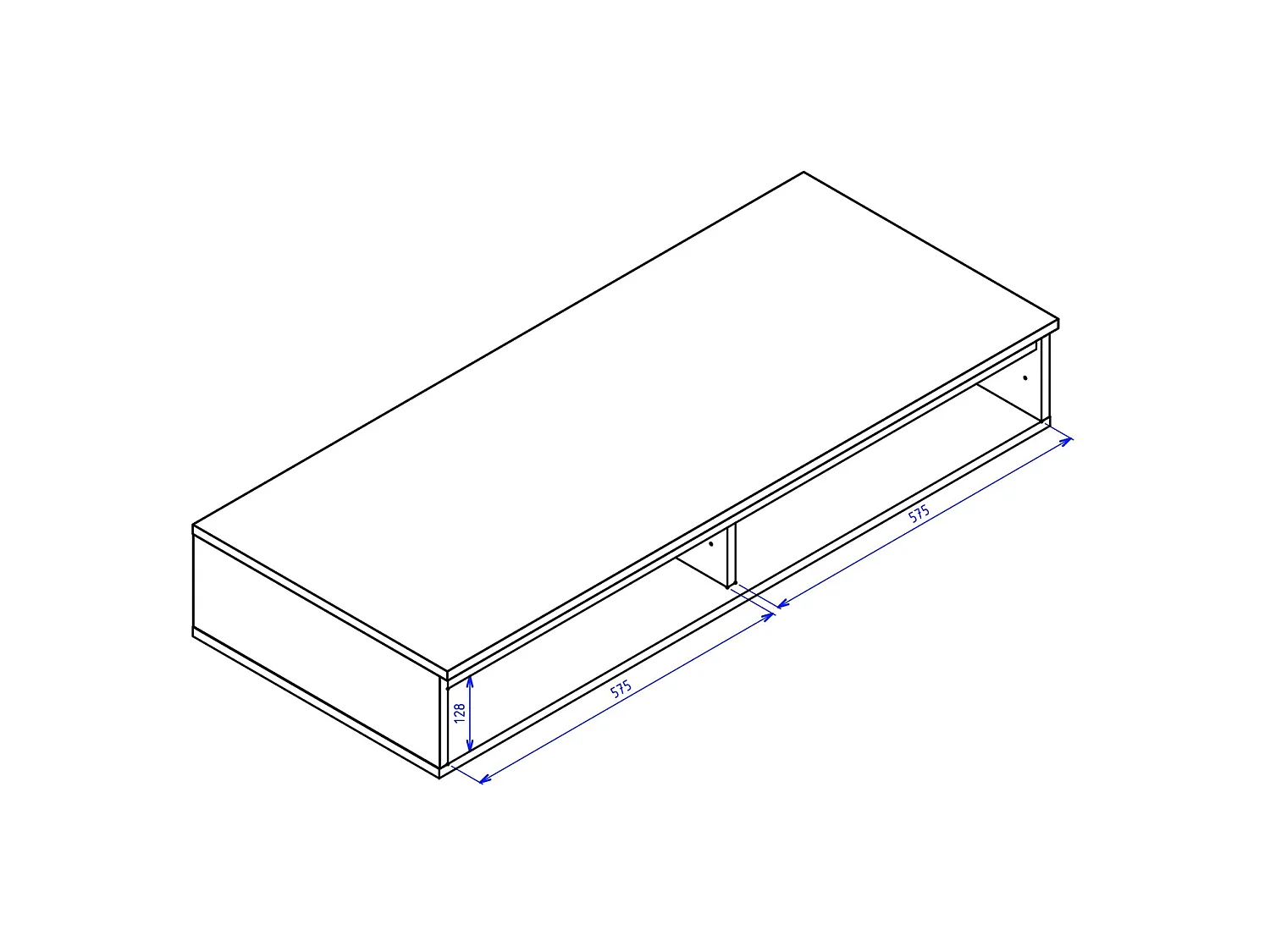 Coiffeuse bureau avec 2 tiroirs - 120 cm - noyer du Wisconsin- BEMMI