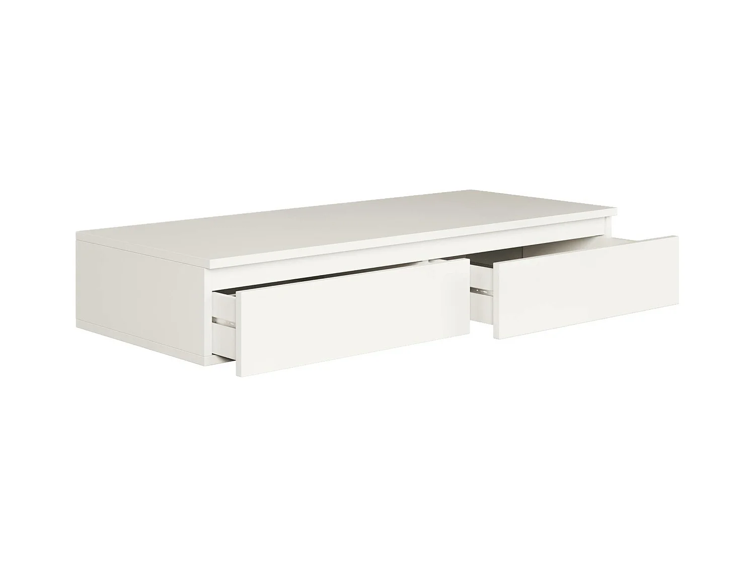 Coiffeuse avec bureau 2 tiroirs - 120 cm - blanc- BEMMI