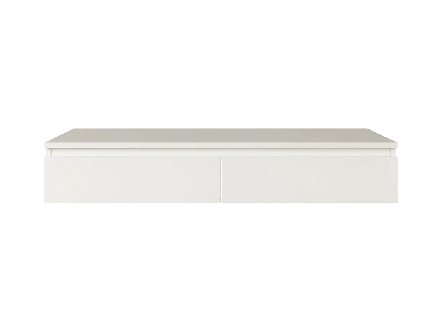 Coiffeuse avec bureau 2 tiroirs - 120 cm - blanc- BEMMI