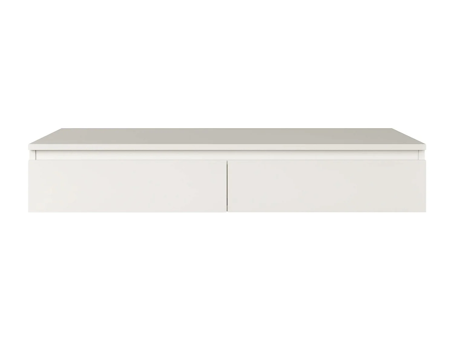 Coiffeuse avec bureau 2 tiroirs - 120 cm - blanc- BEMMI