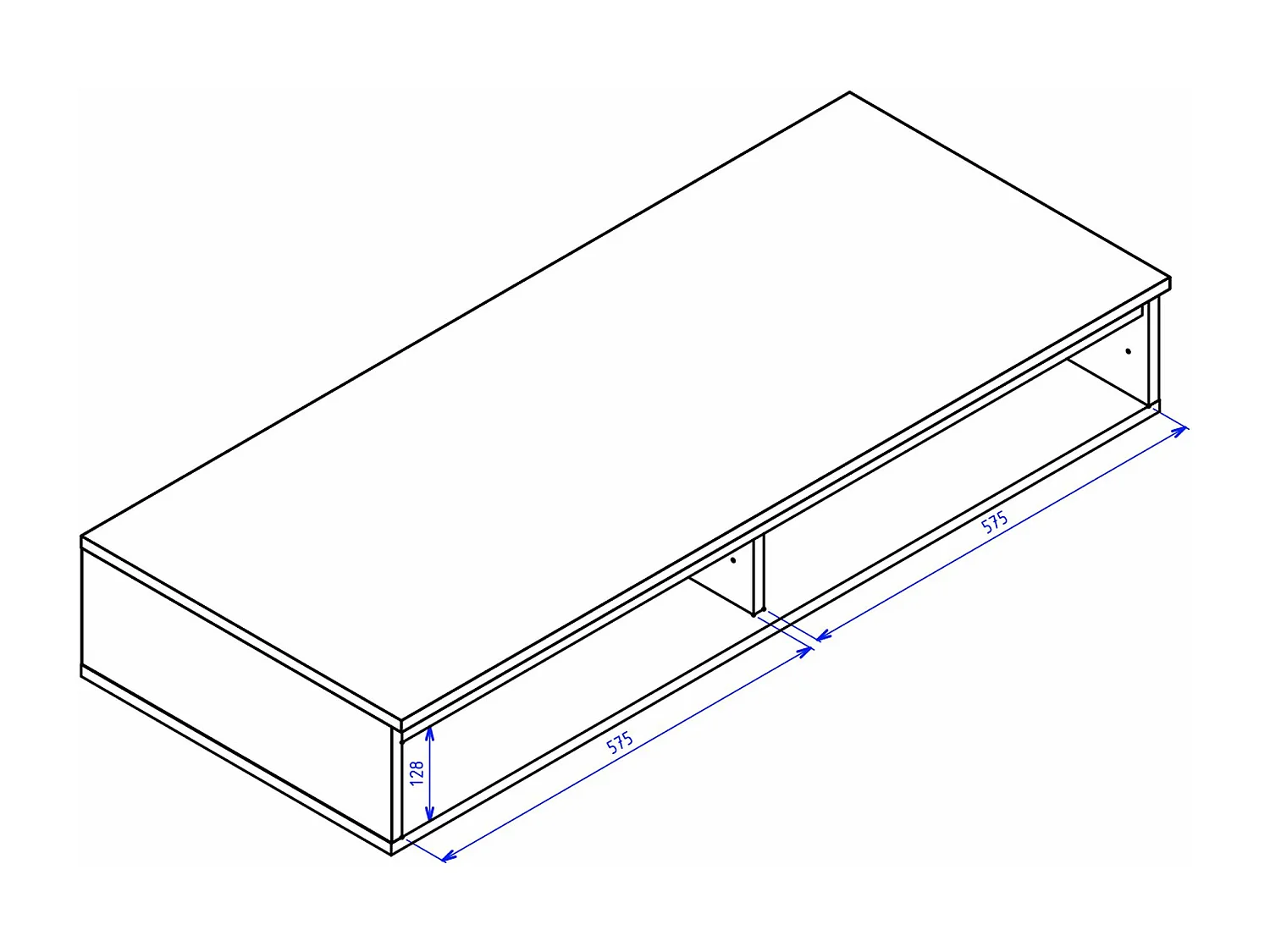 Coiffeuse avec bureau 2 tiroirs - 120 cm - blanc- BEMMI