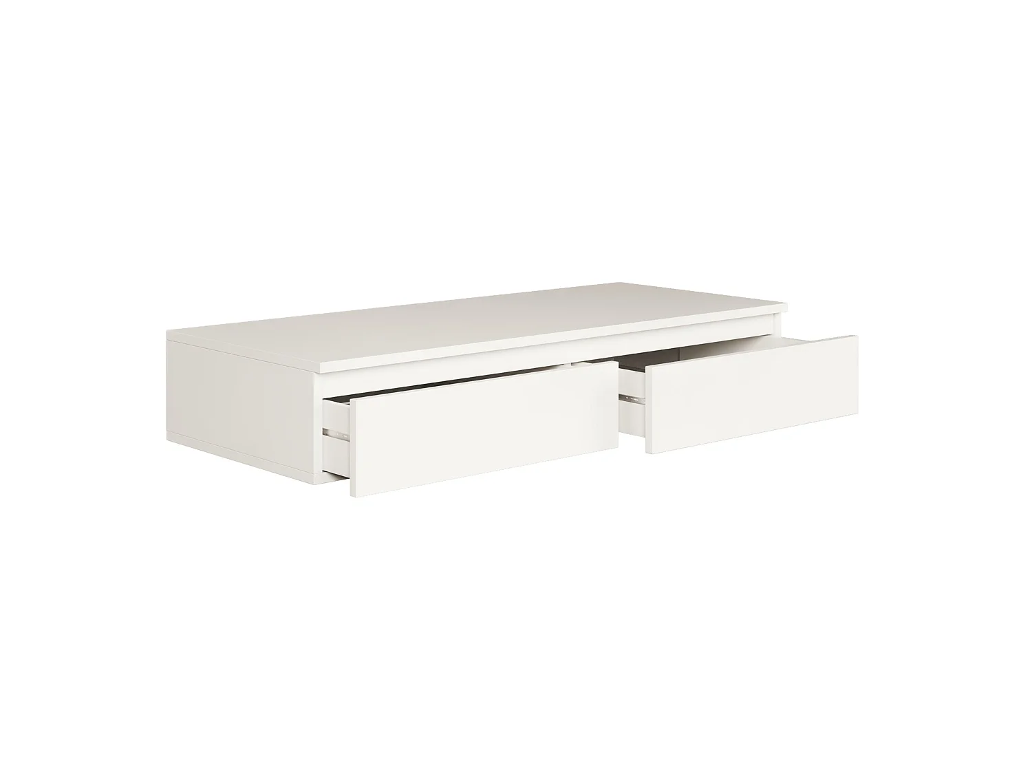 Tocador con scrivania e 2 cassetti -120 cm -bianco -BEMMI