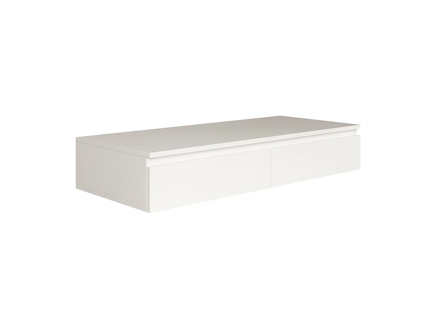 Tocador con scrivania e 2 cassetti -120 cm -bianco -BEMMI
