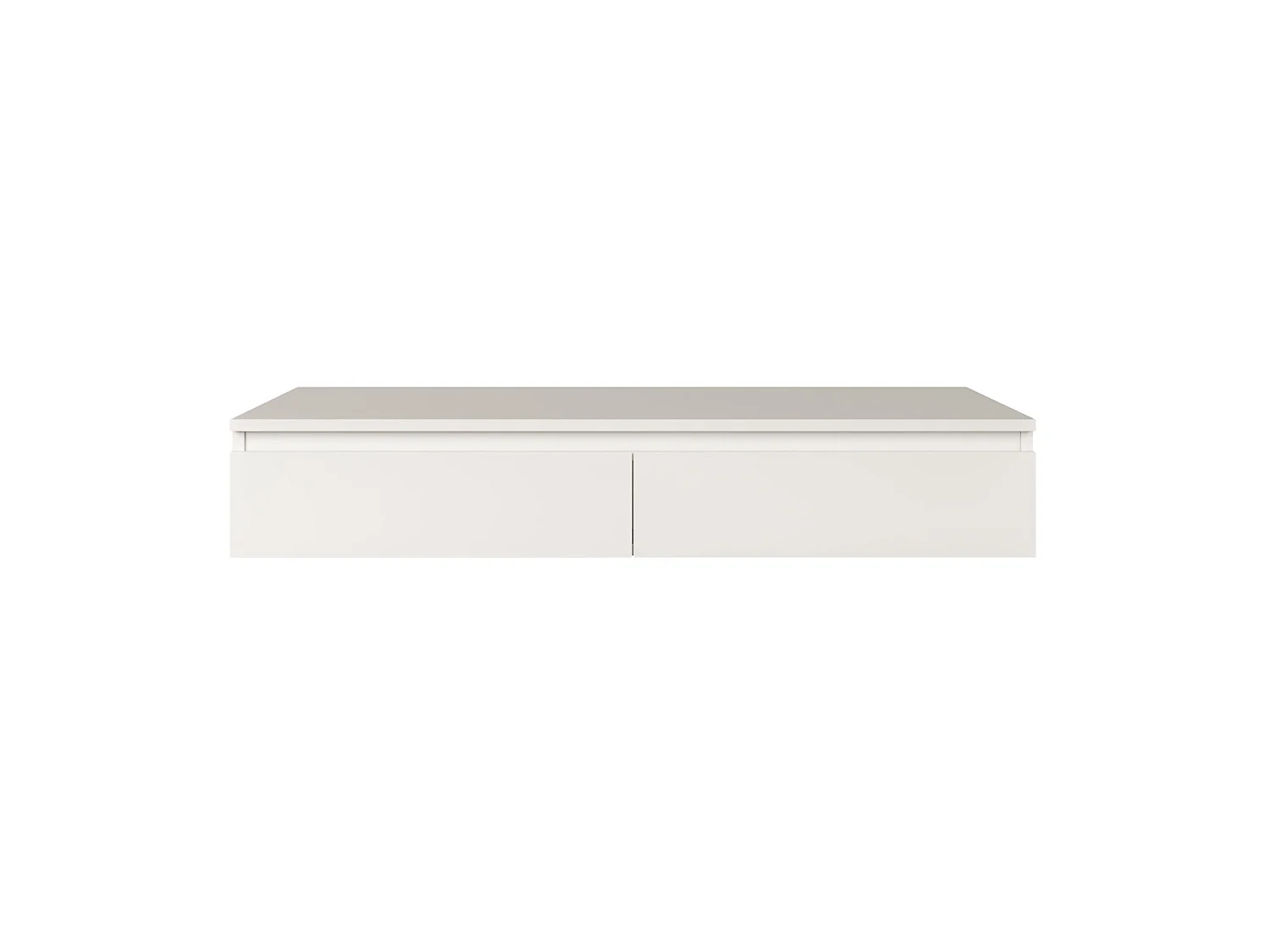 Tocador con scrivania e 2 cassetti -120 cm -bianco -BEMMI