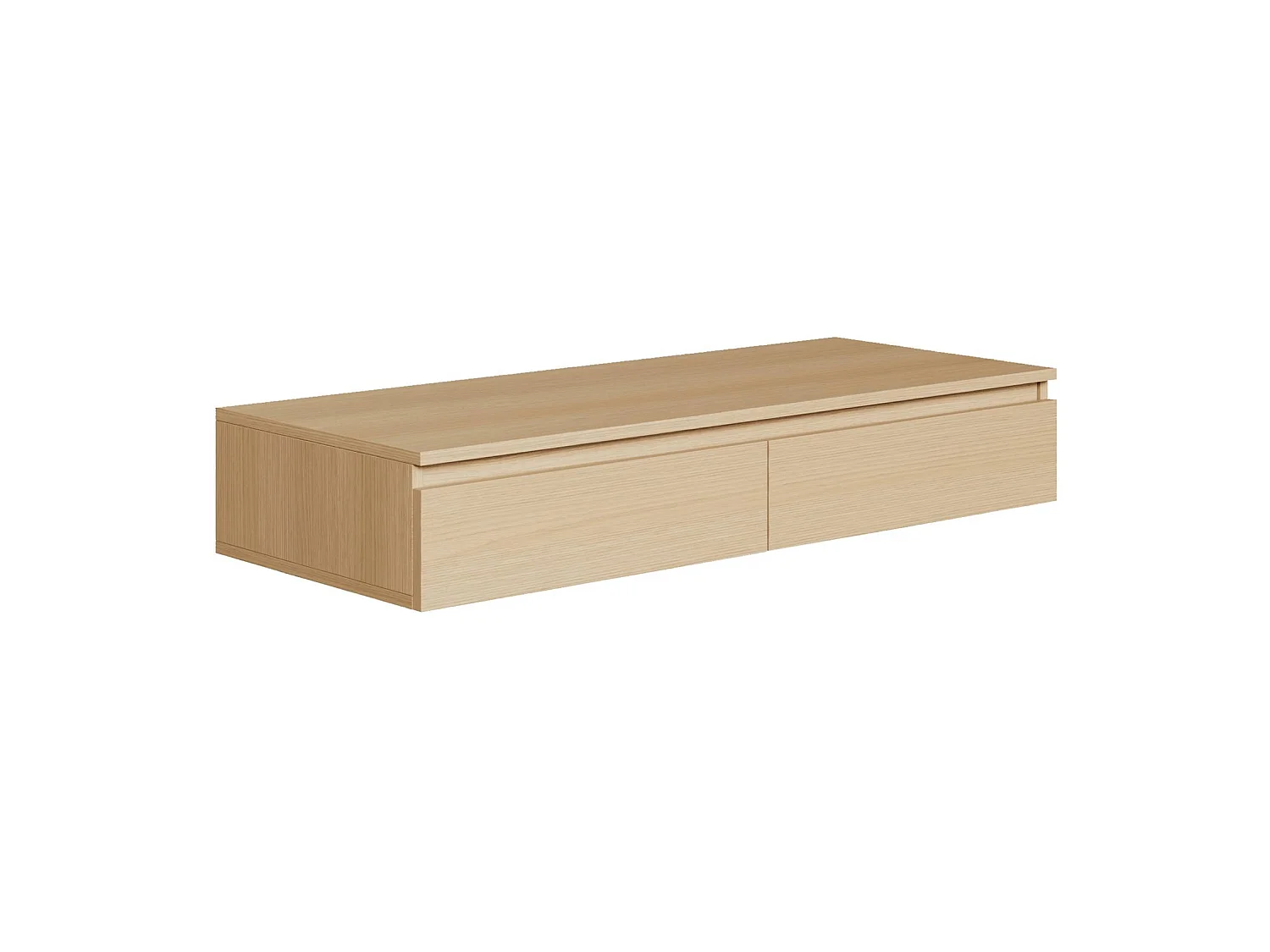 Coiffeuse bureau avec 2 tiroirs - 120 cm - chêne de Lindberg- BEMMI