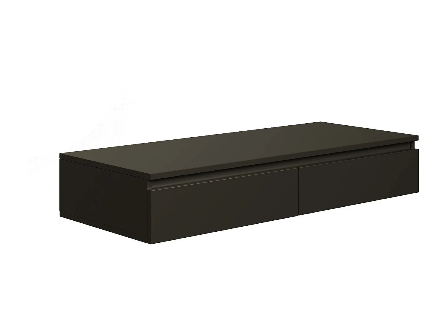 Coiffeuse avec bureau 2 tiroirs - 120 cm - noir- BEMMI