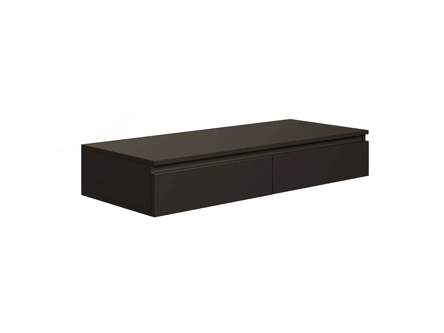 Coiffeuse bureau avec 2 tiroirs - 120 cm - noir- BEMMI